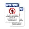 Signmission Do Not Sit Stand, 7 in W x Rectangle, Plastic OS-2PACK-NS-P-710-V-11366 - alternate 1